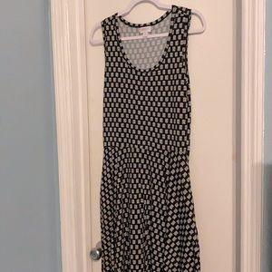 Black and White Patterned Dress
